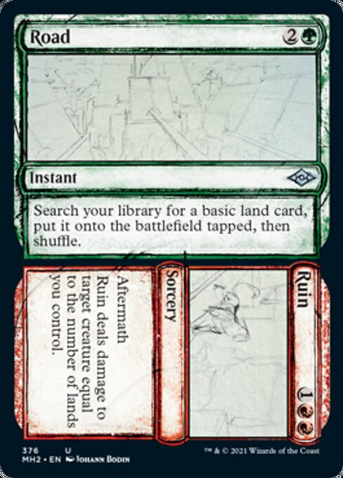 Road / Ruin (Showcase) (Modern Horizons 2) Near Mint