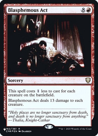 Blasphemous Act (Secret Lair Commander: Heads I Win, Tails You Lose) Light Play Foil