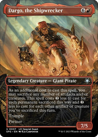 Dargo, the Shipwrecker (Borderless) (Special Guests) Near Mint Foil