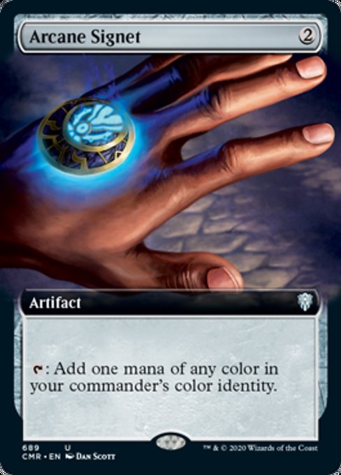 Arcane Signet (Extended Art) (Commander Legends) Medium Play Foil