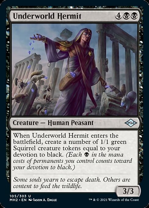 Underworld Hermit (Modern Horizons 2) Light Play Foil