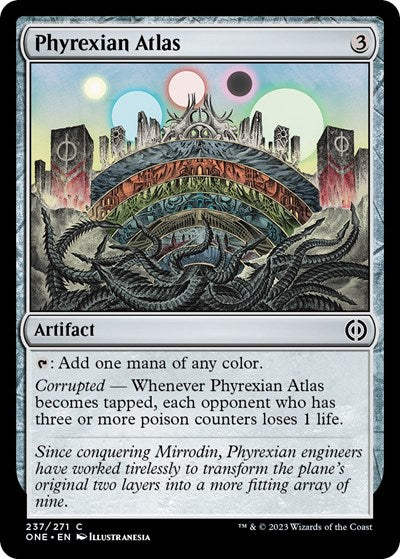 Phyrexian Atlas (Phyrexia: All Will Be One) Light Play Foil