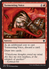 Tormenting Voice (Khans of Tarkir) Light Play Foil