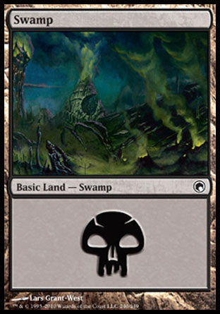 Swamp (240) (Scars of Mirrodin) Near Mint Foil