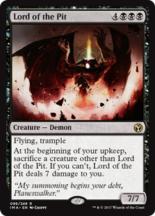 Lord of the Pit (Iconic Masters) Light Play Foil