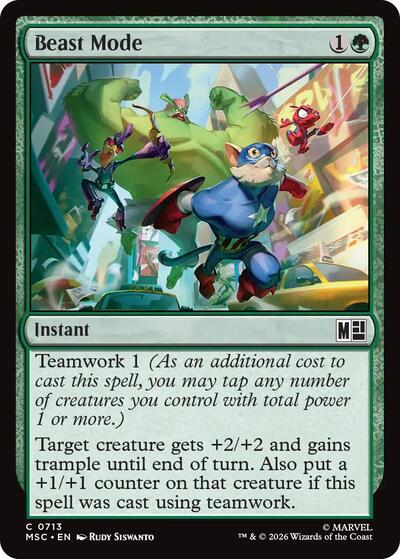 Beast Mode (Commander: Marvel Super Heroes) Near Mint