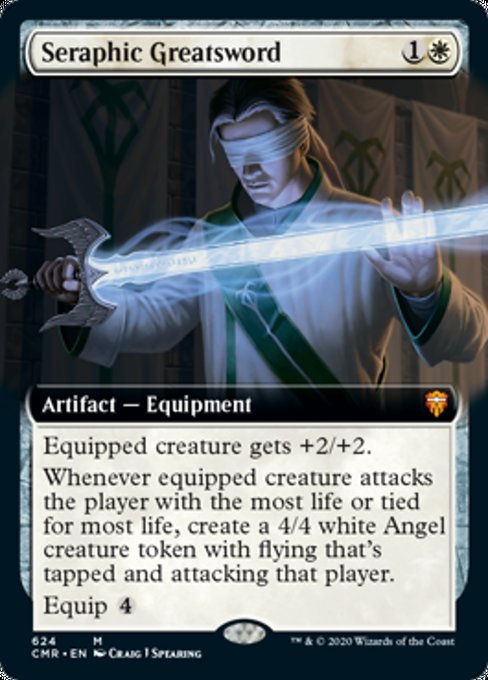 Seraphic Greatsword (Extended Art) (Commander Legends) Light Play Foil