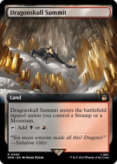 Dragonskull Summit (Extended Art) (Universes Beyond: Doctor Who) Light Play Foil