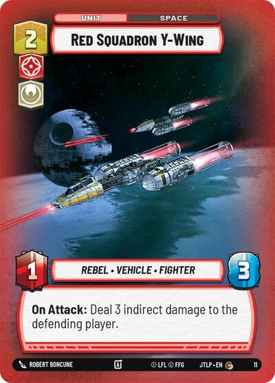 Red Squadron Y-Wing (Jump to Lightspeed - Weekly Play Promos) Near Mint
