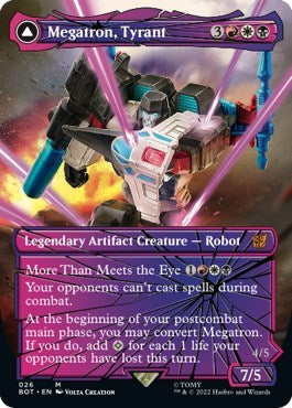 Megatron, Tyrant (Shattered Glass) (Universes Beyond: Transformers) Near Mint Foil