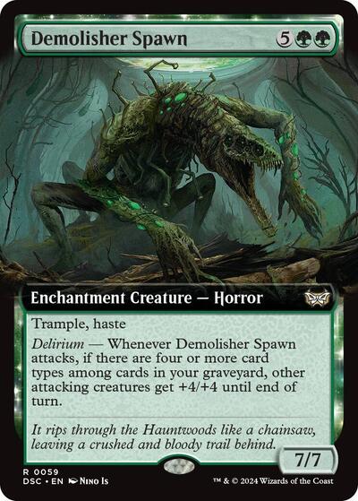 Demolisher Spawn (Extended Art) (Commander: Duskmourn: House of Horror) Near Mint