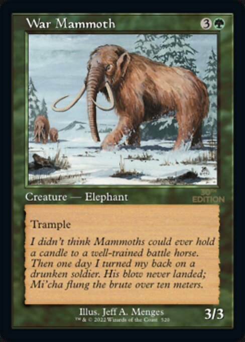 War Mammoth  Retro Frame|0|0|0.00