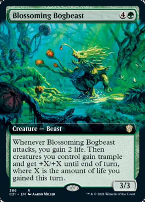 Blossoming Bogbeast (Extended Art) (Commander 2021 Strixhaven) Near Mint
