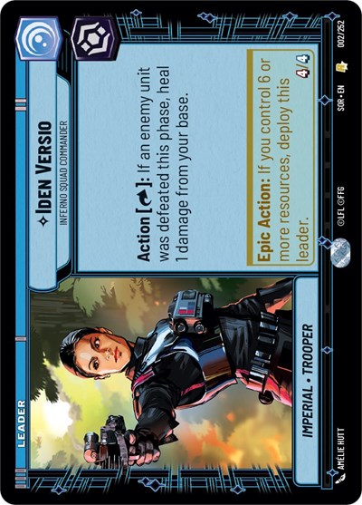 Iden Versio Inferno Squad Commander (Spark of Rebellion) Near Mint