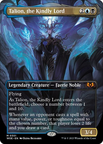 Talion, the Kindly Lord (Borderless) (Wilds of Eldraine) Medium Play