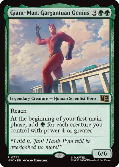 Giant-Man, Gargantuan Genius (Commander: Marvel Super Heroes) Near Mint Foil
