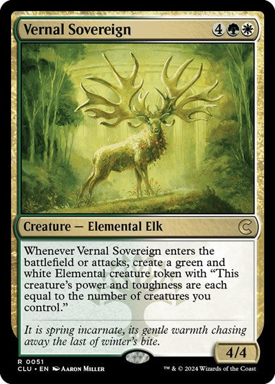 Vernal Sovereign (Ravnica: Clue Edition) Light Play