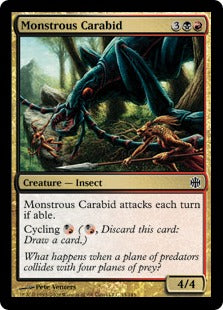 Monstrous Carabid (Alara Reborn) Light Play