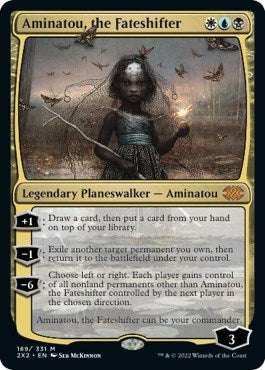 Aminatou, the Fateshifter (Double Masters 2022) Light Play