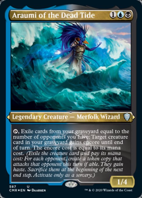 Araumi of the Dead Tide (Foil Etched) (Commander Legends) Near Mint Foil