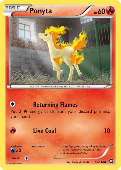 Ponyta (XY - Steam Siege) Light Play Reverse Holofoil