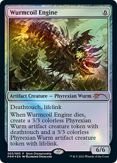 Wurmcoil Engine (Promos: Game Day and Store Championship) Light Play Foil