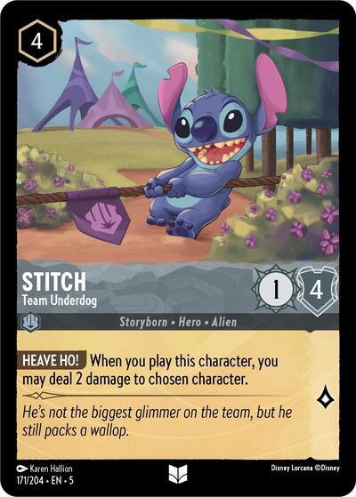 Stitch - Team Underdog (Shimmering Skies) Near Mint