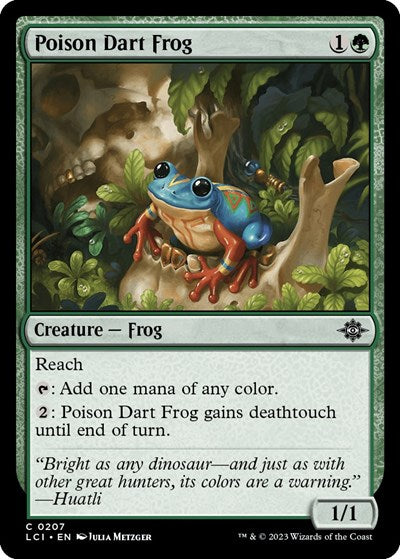 Poison Dart Frog (The Lost Caverns of Ixalan) Near Mint Foil