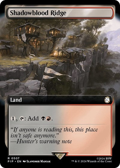 Shadowblood Ridge (Extended Art) (Universes Beyond: Fallout) Light Play Foil