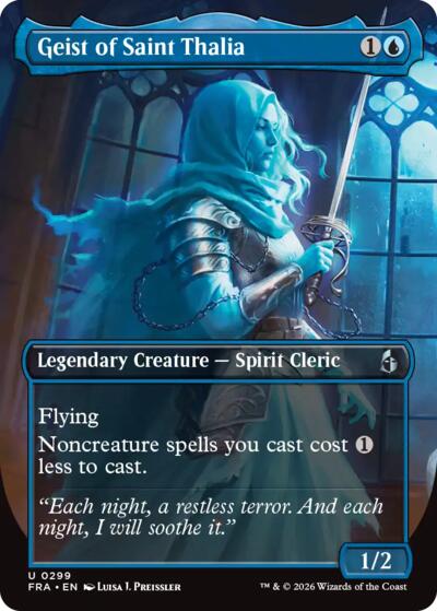 Geist of Saint Thalia (Borderless) (Reality Fracture) Near Mint Foil
