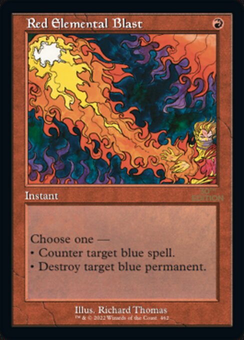Red Elemental Blast (Retro Frame) (30th Anniversary Edition) Damaged / Poor
