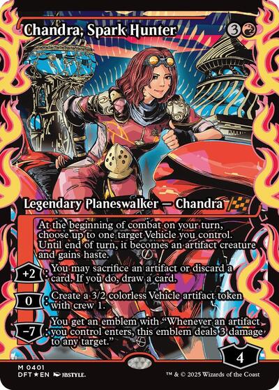 Chandra, Spark Hunter (Showcase) (Aetherdrift) Light Play Foil Japanese