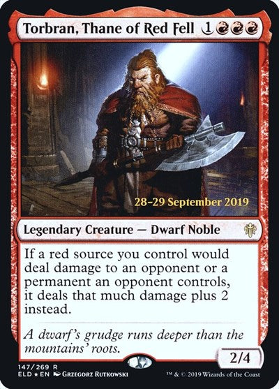 Torbran, Thane of Red Fell (Promos: Prerelease Cards) Light Play Foil