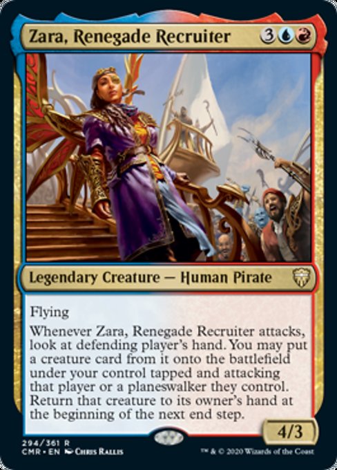 Zara, Renegade Recruiter (Commander Legends) Medium Play