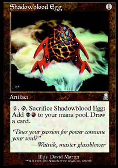 Shadowblood Egg (Odyssey) Medium Play Foil