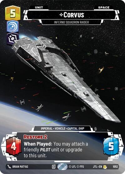Corvus Inferno Squadron Raider (Prestige Foil) (Jump to Lightspeed) Near Mint Foil