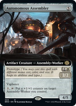 Autonomous Assembler (Extended Art) (The Brothers' War) Light Play Foil