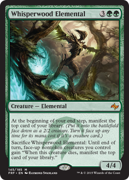 Whisperwood Elemental (Fate Reforged) Heavy Play Foil