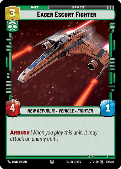 Eager Escort Fighter (Jump to Lightspeed) Near Mint