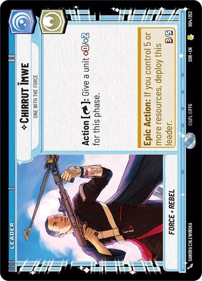 Chirrut Imwe One With The Force (Spark of Rebellion) Near Mint