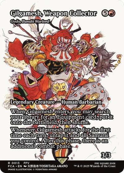 Gilgamesh, Weapon Collector - Godo, Bandit Warlord (Showcase) (Universes Beyond: FINAL FANTASY: Through the Ages) Near Mint Foil