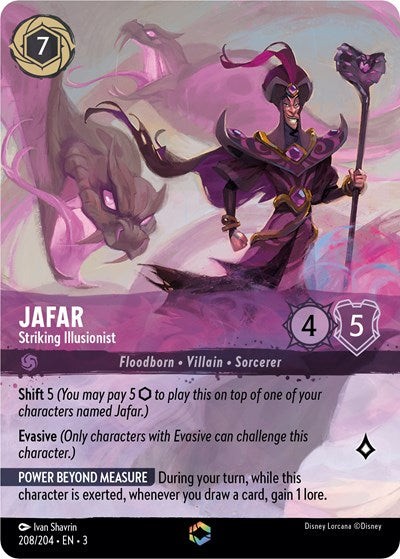 Jafar - Striking Illusionist (Alternate Art) (Into the Inklands) Near Mint Holofoil