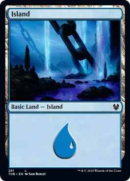 Island (281) (Theros Beyond Death) Near Mint Foil