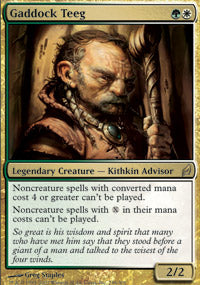 Gaddock Teeg (Lorwyn) Medium Play Foil