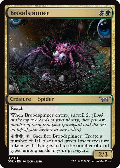 Broodspinner (Duskmourn: House of Horror) Light Play