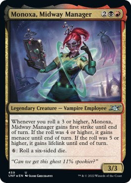 Monoxa, Midway Manager (Galaxy Foil) (Unfinity) Light Play Foil