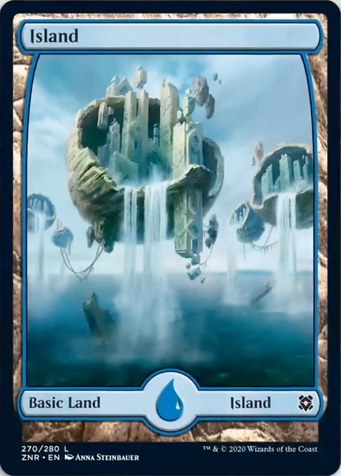 Island (270) (Zendikar Rising) Near Mint Foil