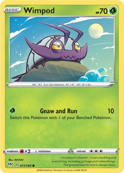 Wimpod (SWSH03: Darkness Ablaze) Light Play Reverse Holofoil