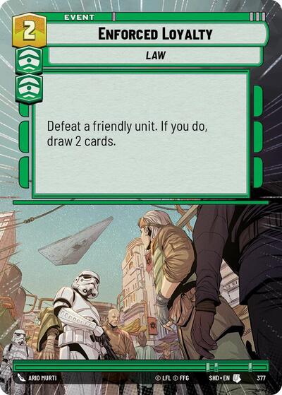Enforced Loyalty (Hyperspace) (Shadows of the Galaxy) Near Mint Foil