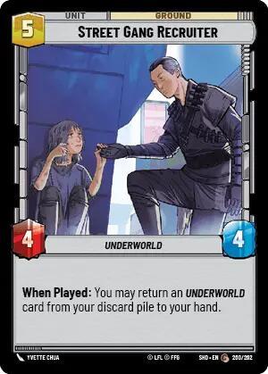 Street Gang Recruiter (Shadows of the Galaxy) Near Mint Foil